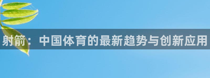 欧亿体育官方正版app娱乐首页官网下载：射箭：中国体育的最新